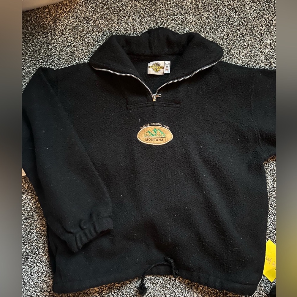 Glacier National Park Vintage looking quarterzip